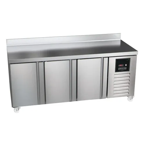 Sterling Pro Green 3 Door Counter Freezer with 100mm Splashback 452L/99.45Gal