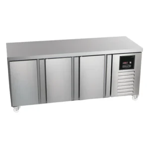 Sterling Pro Green 3 Door Freezer Counter Plain Top