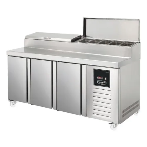 Sterling Pro Green 3 Door Refrigerated Preparation Counter