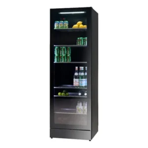 Vestfrost Glass Single Door Black Display Cooler 344L/75.66Gal