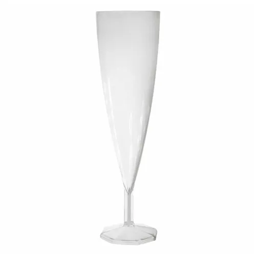 Disposable Plastic Champagne Flutes 130ml/4.6oz