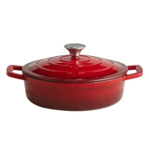 DPS 5 Stars Roaster with Lid Red 25cm/9.8"
