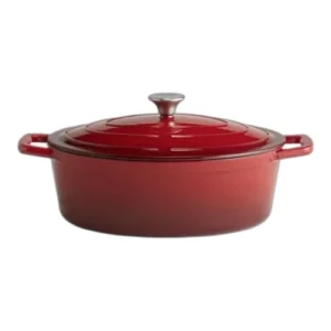 DPS 5 Stars Roaster with Lid Red 33x25cm/13x9.8"