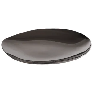DPS Pebbles Black Plate Set 9x9cm/3.5x3.5"