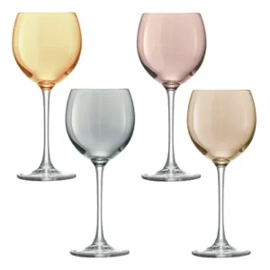 LSA International Polka Metallics Wine Glasses 400ml/13.52oz