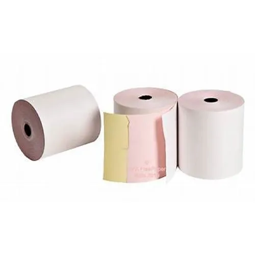 Kitchen Printer Rolls 3Ply White/Pink/Yellow 76mm